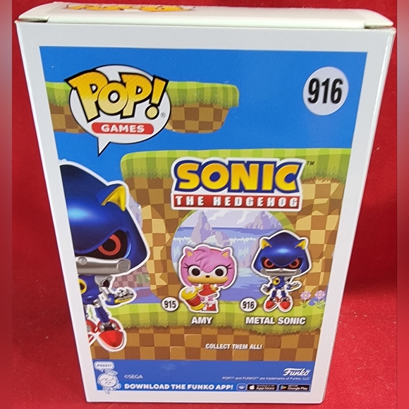 Metal sonic funko # 916 (nib) with pop protector - Picture 7 of 7